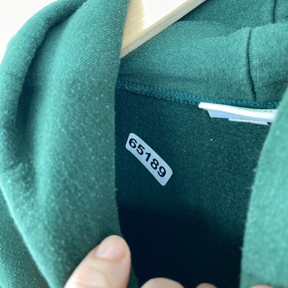 GEORGE MASON UNIVERSITY Hoodie Adult M CHAMPION Patriots Fairfax VA Green - Picture 11 of 11